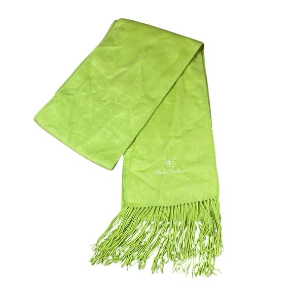 Alpaca Camargo Lime Green Scarf 80”x9” - Picture 1 of 4